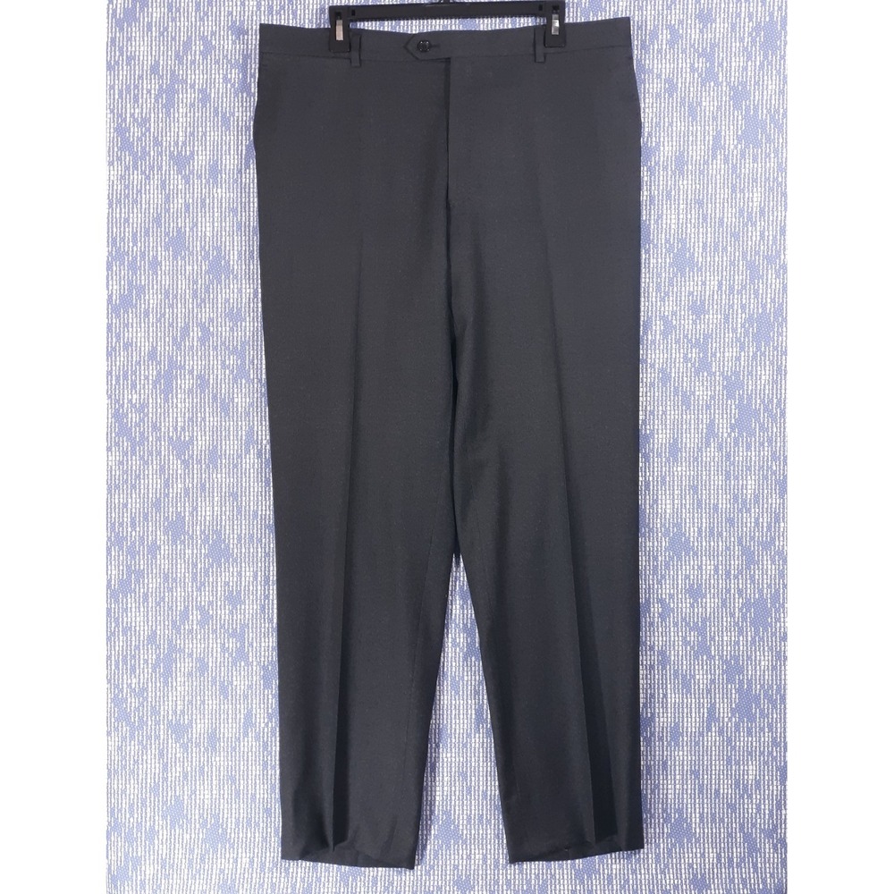 Byron British Style Dress Pants 100% Wool Trouser Mens 38 x 31.5 Balmoral Flat